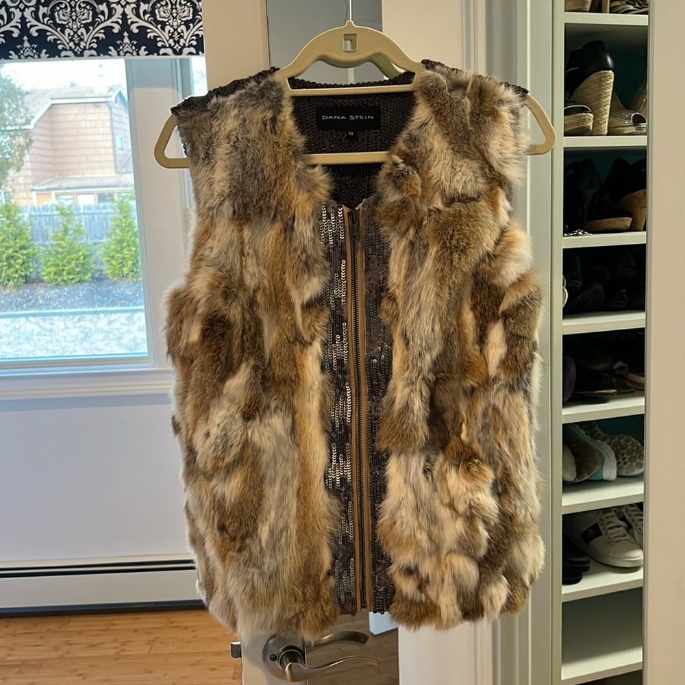 Gorgeous never worn rabbit fur vest